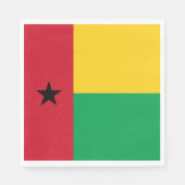 Vlag van Guinee-Bissau Servet (Voorkant)