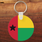 Vlag van Guinee-Bissau Sleutelhanger (Voorkant)