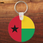 Vlag van Guinee-Bissau Sleutelhanger (Achterkant)