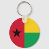 Vlag van Guinee-Bissau Sleutelhanger (Achterkant)