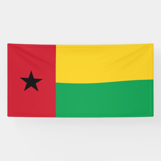 Vlag van Guinee-Bissau Spandoek (Horizontaal)