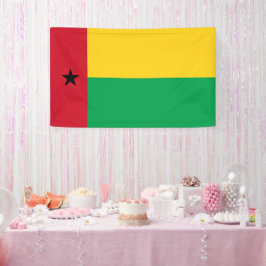 vlag van Guinee-Bissau Spandoek