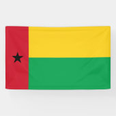 vlag van Guinee-Bissau Spandoek (Horizontaal)