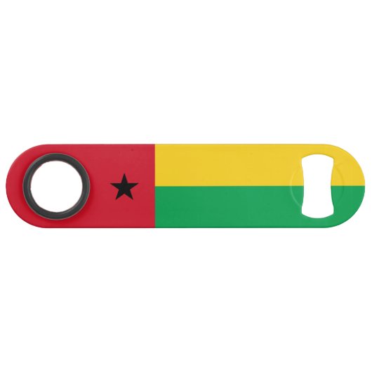 Vlag van Guinee-Bissau Speed Flessenopener (Voorkant (Horizontaal))
