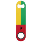 Vlag van Guinee-Bissau Speed Flessenopener (Voorkant)