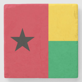 Vlag van Guinee-Bissau Stenen Onderzetter