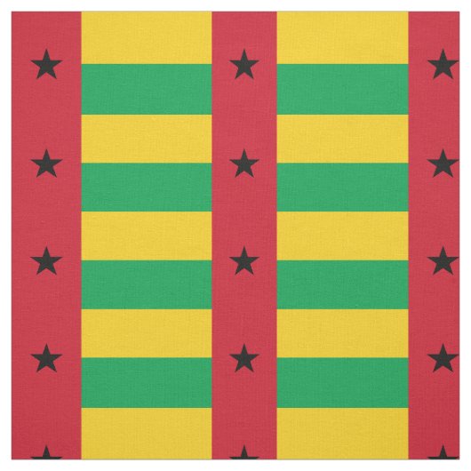 Vlag van Guinee-Bissau Stof (Swatch)