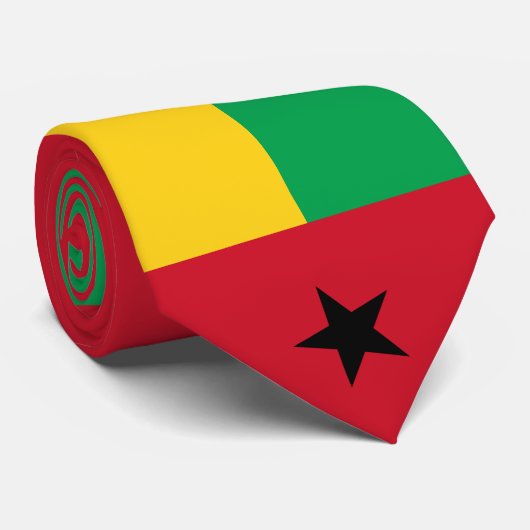 Vlag van Guinee-Bissau Stropdas (Opgerold)