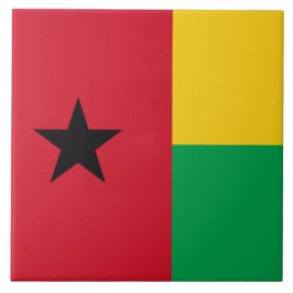 Vlag van Guinee-Bissau Tegeltje