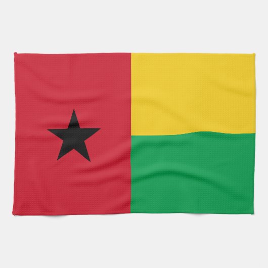 Vlag van Guinee-Bissau Theedoek (Horizontaal)