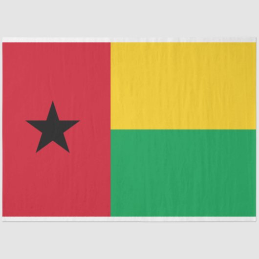 Vlag van Guinee-Bissau Tissuepapier (Voorkant)