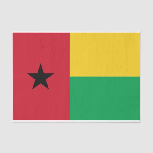 Vlag van Guinee-Bissau Tissuepapier (Voorkant)