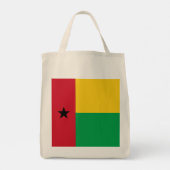 vlag van Guinee-Bissau Tote Bag (Achterkant)