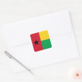 Vlag van Guinee-Bissau Vierkante Sticker (Envelop)