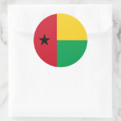 Vlag van Guinee-Bissau, vlag van Guinee-Bissau Ronde Sticker (Tas)