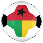 Vlag van Guinee-Bissau Voetbal (Gedraaid)