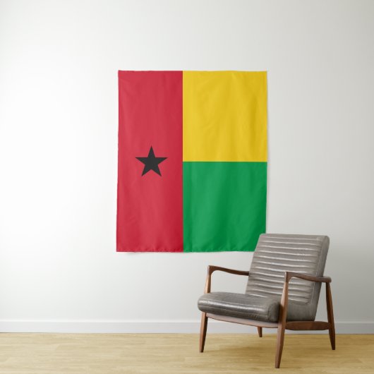 vlag van Guinee-Bissau Wandkleed (In situ)