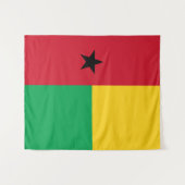 vlag van Guinee-Bissau Wandkleed (Voorkant (horizontaal))
