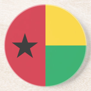 Vlag van Guinee-Bissau Zandsteen Onderzetter
