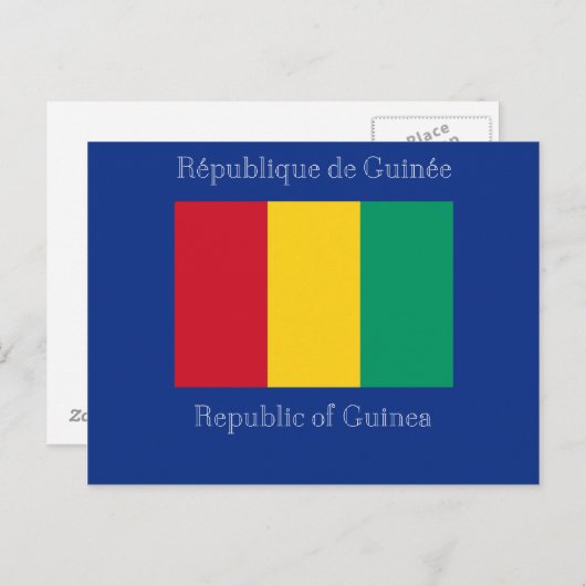 Vlag van Guinee Briefkaart (Voorkant / Achterkant)