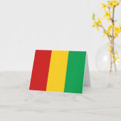vlag van Guinee-Conakry-notiecard Kaart (Gele Bloem)