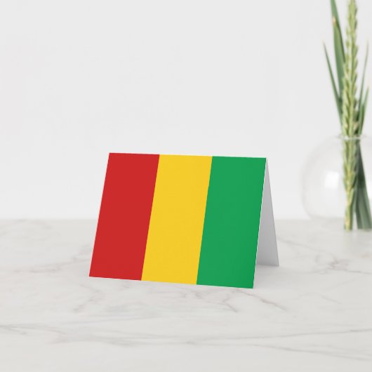 vlag van Guinee-Conakry-notiecard Kaart (Voorkant)