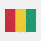 Vlag van Guinee Fleece Deken (Voorkant (Horizontaal))