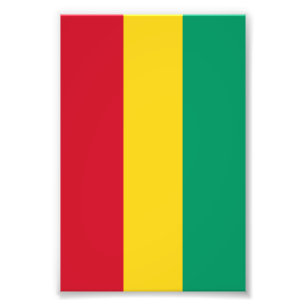 Vlag van Guinee Foto Afdruk