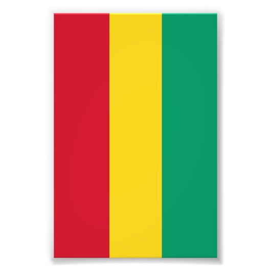 Vlag van Guinee Foto Afdruk (Voorkant)