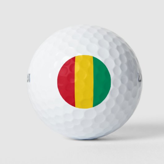 Vlag van Guinee Golfballen (Voorkant)
