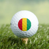 Vlag van Guinee Golfballen (Insitu Shirt)