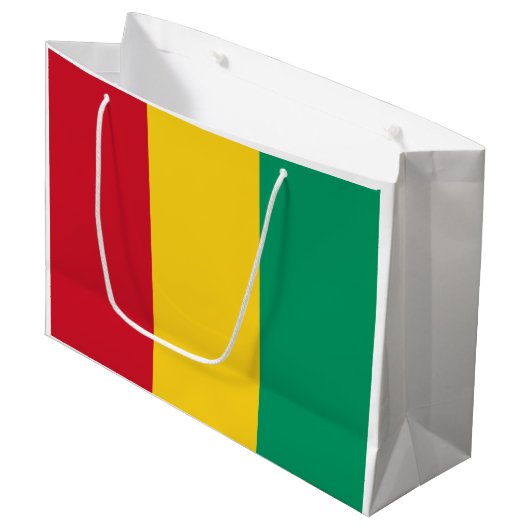 Vlag van Guinee Groot Cadeauzakje (Voorkant Gekanteld)