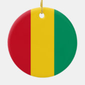 Vlag van Guinee Keramisch Ornament (Achterkant)