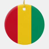 Vlag van Guinee Keramisch Ornament (Achterkant)