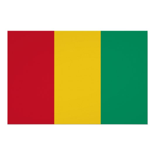Vlag van Guinee Perfect Poster (Voorkant)