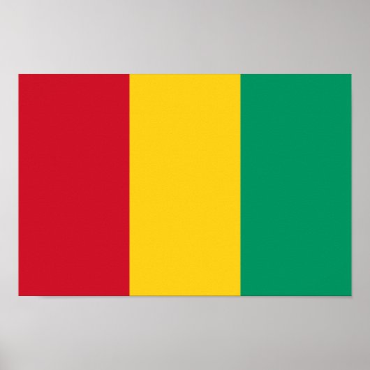 Vlag van Guinee Poster (Voorkant)