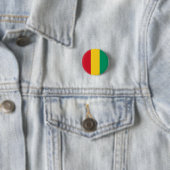 Vlag van Guinee Ronde Button 3,2 Cm (In situ)