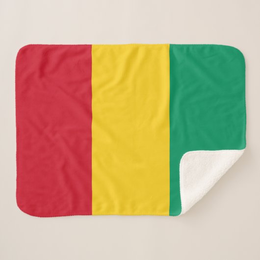 Vlag van Guinee Sherpa Deken (Voorkant (horizontaal))