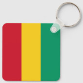 Vlag van Guinee Sleutelhanger (Achterkant)