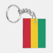 Vlag van Guinee Sleutelhanger (Voorkant Links)