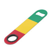 Vlag van Guinee Speed Flessenopener (Voorkant Gekanteld)