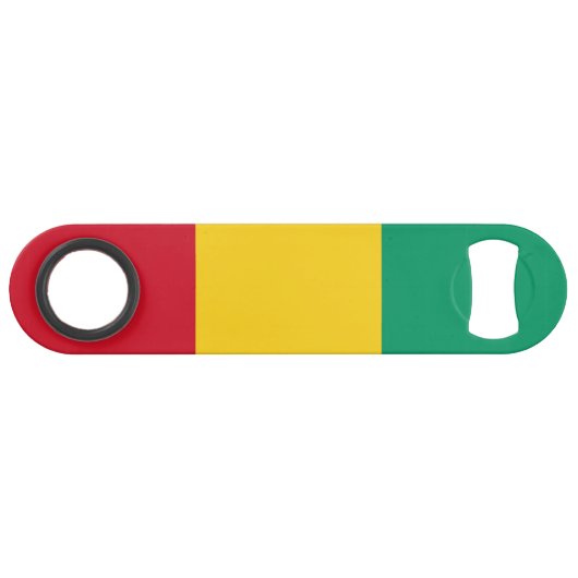 Vlag van Guinee Speed Flessenopener (Voorkant (Horizontaal))