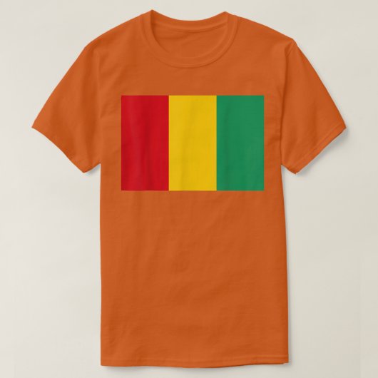 Vlag van Guinee T-Shirt (Design voorkant)