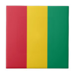 Vlag van Guinee Tegeltje<br><div class="desc">Patriottische vlag van Guinee.</div>