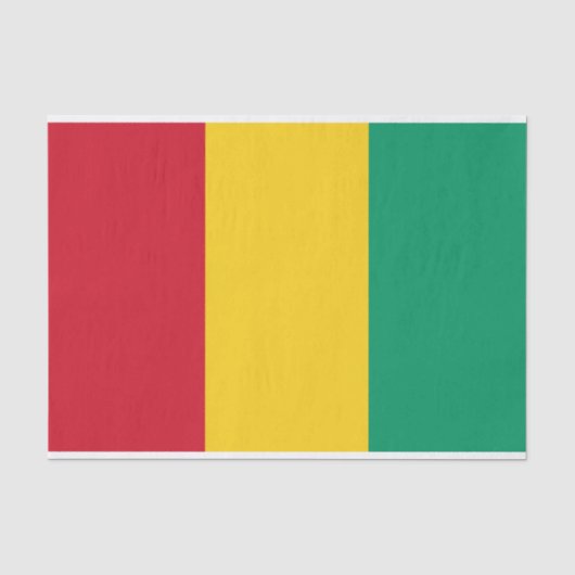 Vlag van Guinee Tissuepapier (Voorkant)