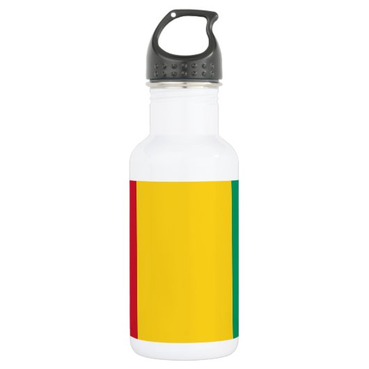 Vlag van Guinee Waterfles (Voorkant)