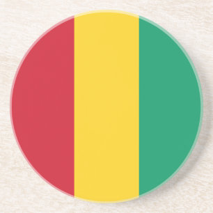 Vlag van Guinee Zandsteen Onderzetter