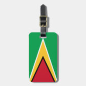 Vlag van Guyana Bagagelabel (Voorkant verticaal)