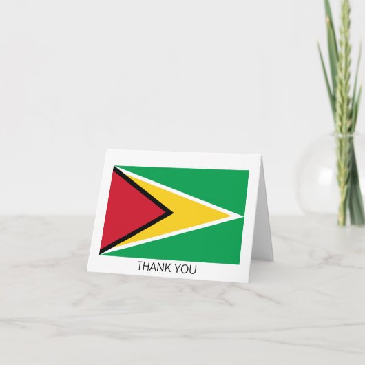 Vlag van Guyana Bedankkaart (Voorkant)