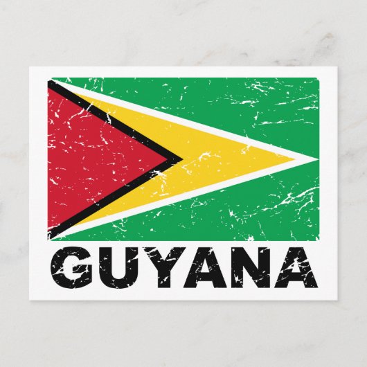  vlag van Guyana Briefkaart (Voorkant)